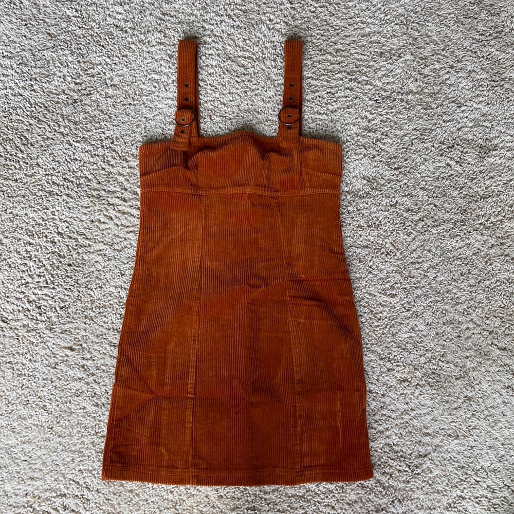 Corduroy overall dress